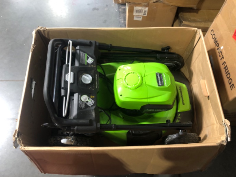 Photo 1 of ***WON'T STAY ON - SEE COMMENTS***
Greenworks 40V 21" Brushless Cordless (Smart Pace / Self-Propelled) Lawn Mower (75+ Compatible Tools), (2) 4.0Ah Batteries and Charger Included
