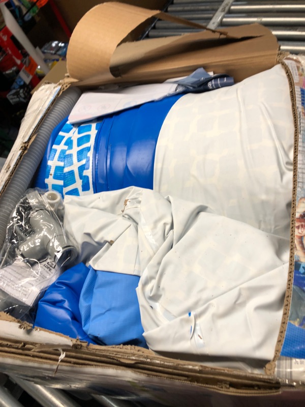 Photo 2 of INTEX 28141EH Easy Set Inflatable Swimming Pool Set: 13ft x 33in – Includes 530 GPH Cartridge Filter Pump – Puncture-Resistant Material – 1926 Gallon Capacity – 26in Water Depth 13FT x 33IN Pool Set