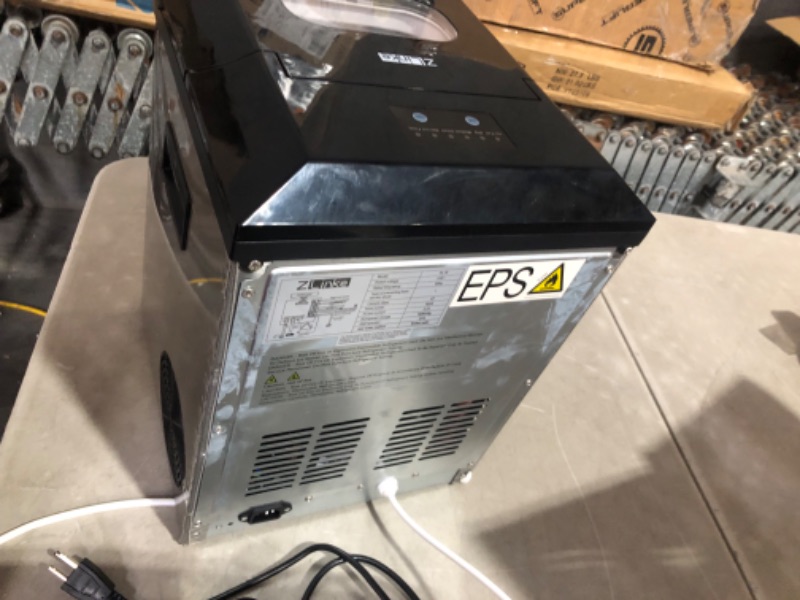 Photo 5 of ***USED - DIRTY - POWERS ON - UNABLE TO TEST FURTHER***
Countertop Ice Maker Machine, 44Lbs/24H Auto Self-Cleaning, 24 Pcs Ice/15 Mins, Portable Compact Ice Maker with Ice Scoop & Basket, Perfect for Home/Kitchen/Office/Bar