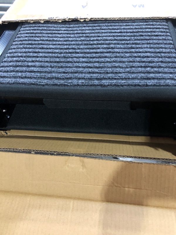 Photo 2 of (see all images) Dog Ramp for Car, 63" Long & 17" Wide Folding Portable Pet Stair Ramp with Non-Slip Rug Surface