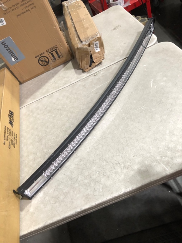 Photo 3 of ***DAMAGED - NO PACKAGING - SEE COMMENTS***
DOT Curved 50Inch 684W LED Light Bar&2PCS 4Inch 60W LED Light Pods W/Wiring Harness for ATV utv SUV Polaris Truck Tractor Marine Can Am x3 Maverick Honda GMC Sierra Liberty Boats Pick up Honda Kubota