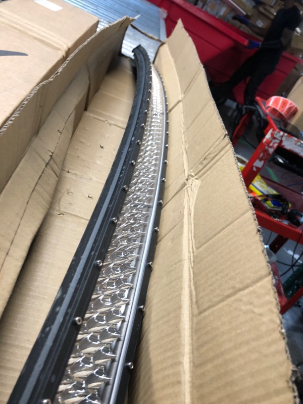 Photo 2 of ***DAMAGED - NO PACKAGING - SEE COMMENTS***
DOT Curved 50Inch 684W LED Light Bar&2PCS 4Inch 60W LED Light Pods W/Wiring Harness for ATV utv SUV Polaris Truck Tractor Marine Can Am x3 Maverick Honda GMC Sierra Liberty Boats Pick up Honda Kubota