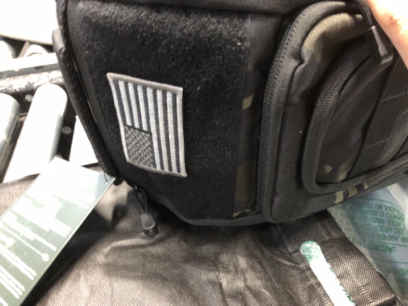 Photo 1 of DBTAC Tactical Shoulder Chest Pack for Concealed Carry of Handgun, Tactical Sling Bag for EDC, Travel, Outdoor Sports 15" x 8" x 5" Single Strap backpack Black Camo