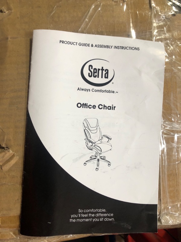 Photo 11 of Serta AIR Bonded Leather Task Chair, Light Gray (CHR200004)