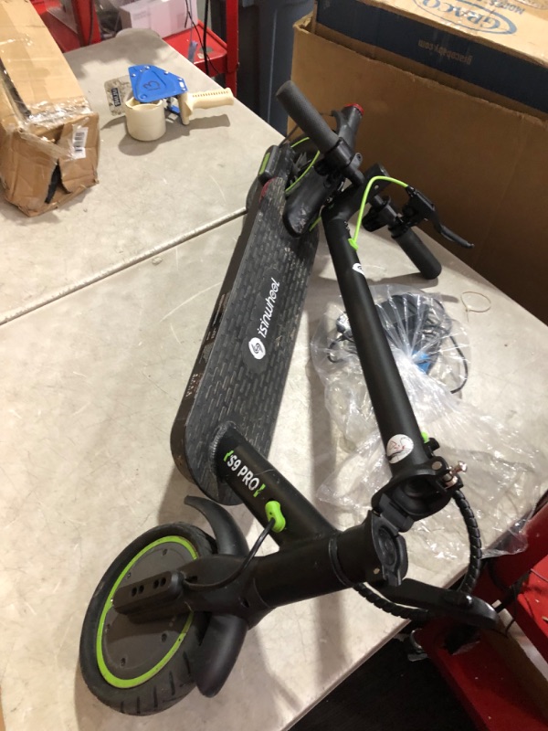 Photo 7 of ***NONREFUNDABLE - NOT FUNCTIONAL - FOR PARTS ONLY - SEE COMMENTS***
isinwheel S9Pro Electric Scooter, 350W Motor E Scooter, 8.5" Solid Tires, 17 Miles Range, 19 Mph Folding Commuter Electric Scooter for Adults, Dual Suspension & Brakes, App Supported(Opt