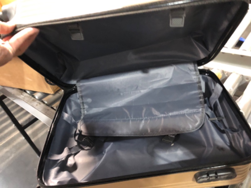 Photo 3 of ***USED - DIRTY - NO PACKAGING - SEE COMMENTS***
20-Inch Carry-On Luggage, Lightweight ABS Suitcase with 360° Spinner Wheels, Combination Lock and Expandable Handle, 43L Capacity, Airline-Approved Cabin Size Suitcase for Business and Leisure Travel