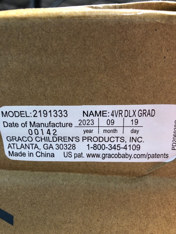 Photo 2 of **READ NOTES**Graco® 4Ever® DLX Grad 5-in-1 Car Seat, Harrison
MODEL 219133