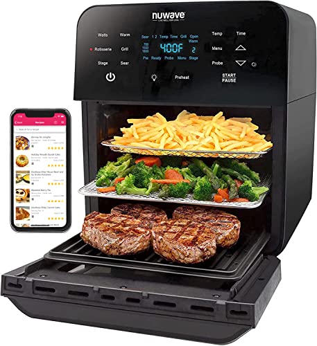 Photo 1 of ***USED - POWERS ON - UNABLE TO TEST FURTHER***
Nuwave Brio Air Fryer Smart Oven, 15.5-Qt X-Large Family Size