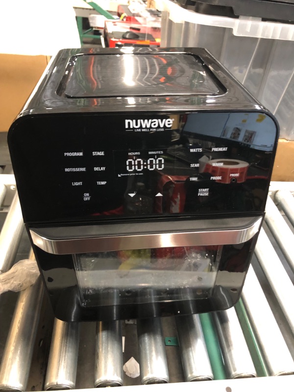 Photo 4 of ***USED - POWERS ON - UNABLE TO TEST FURTHER***
Nuwave Brio Air Fryer Smart Oven, 15.5-Qt X-Large Family Size