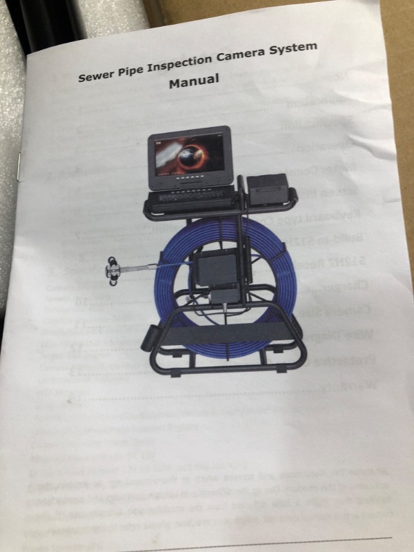 Photo 7 of ***USED*UNABLE TO TEST FUNCTIOALITY***
HBUDS Self Leveling Sewer Camera 165ft, 0.28in Thicker Cable Drain Camera, 512Hz Transmitter, Distance Counter, Audio/Video Record, Keyboard Input, 10.1'' 1080P IPS Screen Pipe Plumbing Camera Snake F820 165ft w/ 512