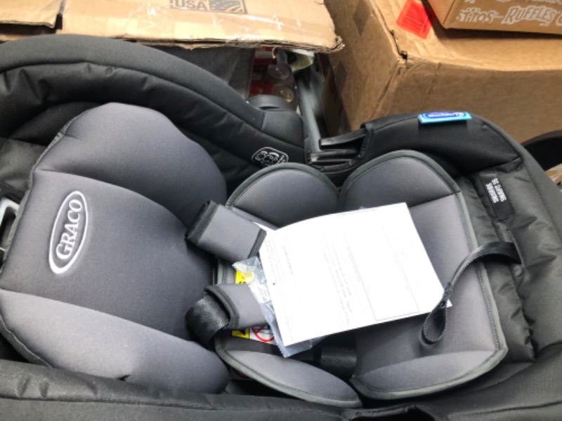 Photo 4 of Graco SnugFit 35 Infant Car Seat | Baby Car Seat with Anti Rebound Bar, Gotham With Anti-Rebound Bar 1 Count (Pack of 1) Gotham