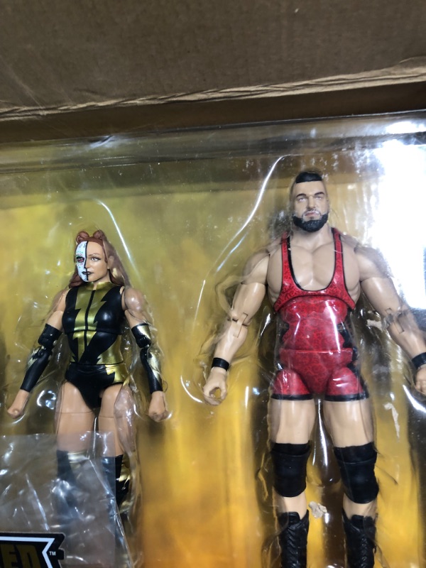 Photo 2 of All Elite Wrestling AEW Unrivaled Champion 4 Pack - Four 6-Inch Figures with Title Belts and Accessories - Amazon Exclusive