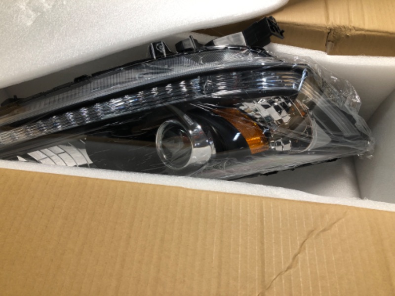 Photo 2 of LONGDING Left Headlight Assembly Compatible with Honda Accord EX/EX-L/LX/SPORT/Sedan 2013-2015 OE Factory Style Headlamp Replacement Halogan Type Only,Driver Side(No Bulb)