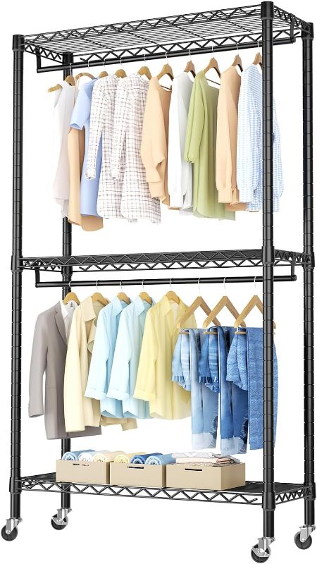 Photo 1 of 
Golpart Heavy Duty Rolling Garment Rack,Clothes Rack