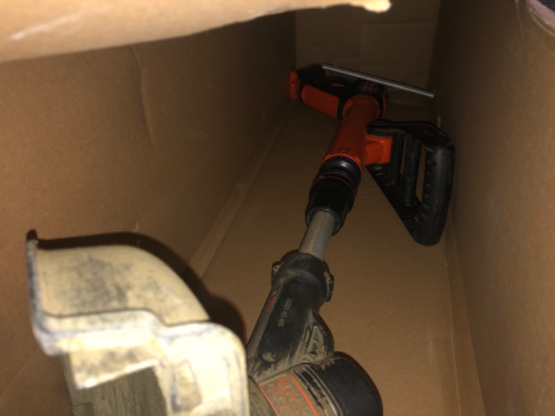 Photo 2 of ***USED - NO BATTERY - UNABLE TO TEST - VERY DIRTY***
BLACK+DECKER 20V MAX String Trimmer, 2-Speed, 12-Inch, Cordless (LST522) 20V String Trimmer Kit