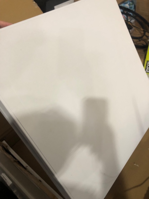 Photo 5 of ***MINOR DAMAGE*SMALL DENT IN SIDE OF PLASTIC TABLE*PICTURED***
ANJONG ANJ 4ft Folding Table Outdoor Tables Picnic Table Barbecue Camping Tables Courtyard Leisure Portable Tables Balcony Table White 4FT