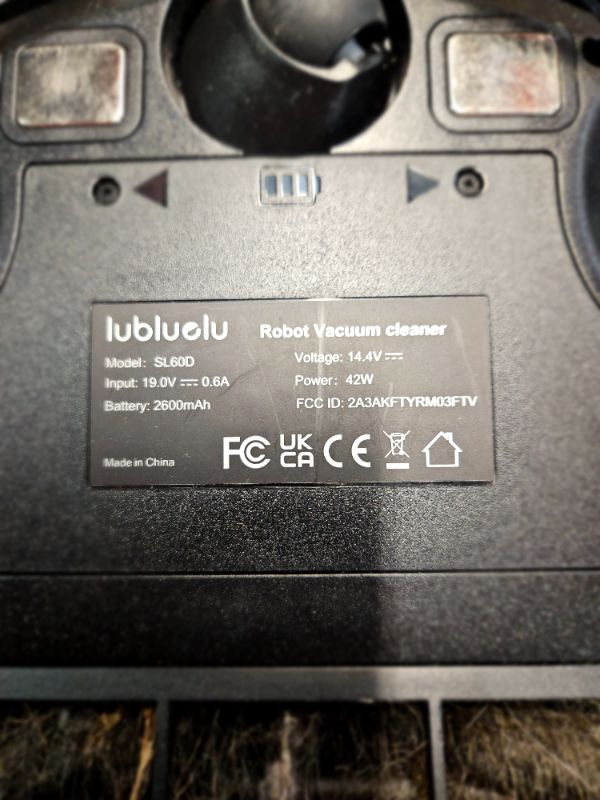 Photo 1 of **DOES NOT TURN ON**
Lubluelu Robot Vacuum and Mop Combo 3000Pa, 2 in 1 Robotic Vacuum Cleaner