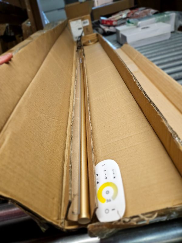 Photo 1 of **POWER CORD MISSING - UNABLE TO TEST**
TACAHE Minimalist Corner Floor Lamp - 2700K-6500K Dimmable LED Night Light 57" 12W - Gold