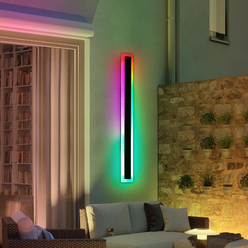 Photo 1 of **UNABLE TO TEST**
31.4inch Outdoor RGB Long Wall Light, 7 Colour Variations Dimmable Modern LED Wall Sconce