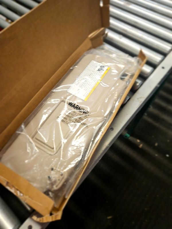 Photo 1 of **CUT ON FABRIC**
Left & Right Sun Visor for 2004-2007 Toyota Highlander, Driver & Passenger Side Beige 
