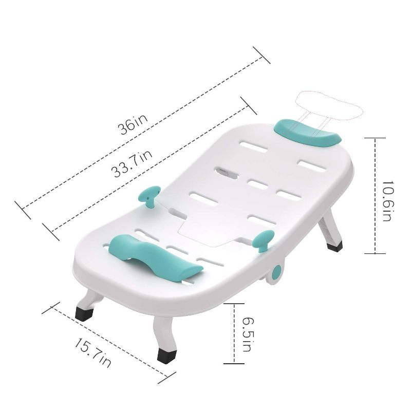 Photo 4 of **DIRTY**
Kids Hair Washing Chair, Children Shampoo Chair Tear-Free, Toddler Head Hair Rinser Salon Seat for Girls Boys (Blue)