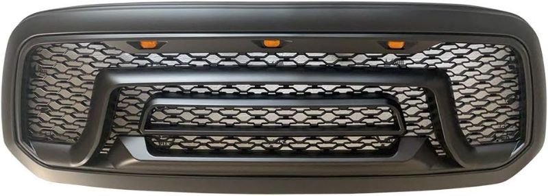 Photo 1 of **UNABLE TO TEST**
AOMSAZTO Grille with LED Front Bumper Hood Mesh Grill Matte Black