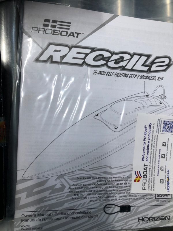 Photo 2 of ***USED AND DIRTY - UNABLE TO TEST - NO BATTERIES - LIKELY MISSING PARTS***
Pro Boat Heatwave Recoil 2 V2 26 Self-Righting Brushless RTR PRB08041V2T1