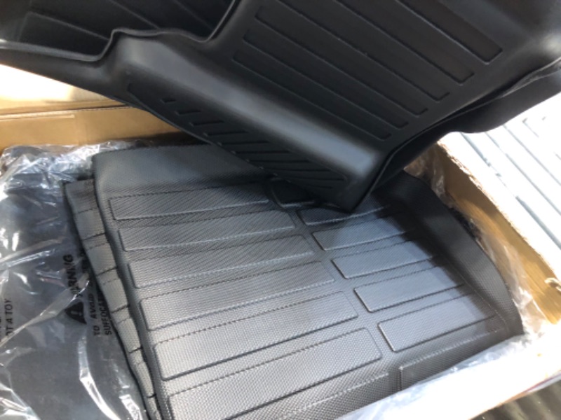 Photo 2 of Binmotor-Floor Mats & Upper Cargo Mat for Honda CRV 2023 2024(Include Hybrid), TPE Rubber Liners CRV & CRV Hybrid 2024 2023, All Weather Cargo Liner Upper Position CRV 2023 2024?Gas & Hybrid?