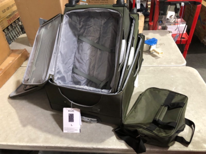 Photo 6 of ***USED - LIKELY MISSING PARTS - UNABLE TO VERIFY FUNCTIONALITY***
Coolife Luggage 4 Piece Set Suitcase TSA Lock Spinner Softshell lightweight (dark green)