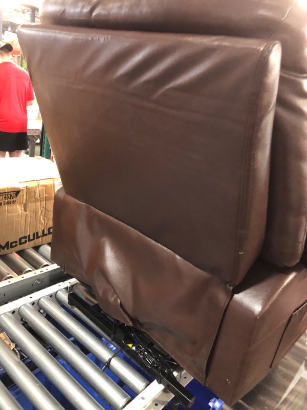 Photo 5 of ***USED - DAMAGED - NO PACKAGING - SEE COMMENTS***
Dextrus Power Lift Recliner Chair Heated PU Leather with Massage, Brown