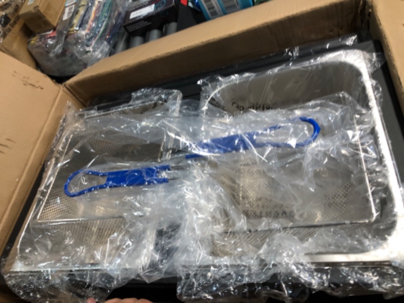 Photo 1 of Two Tank Deep Fryer-2 Basket Stainless Steel Propane Cooker-Large Oil Capacity-Fry Fish/Chicken Outdoor, AF002200