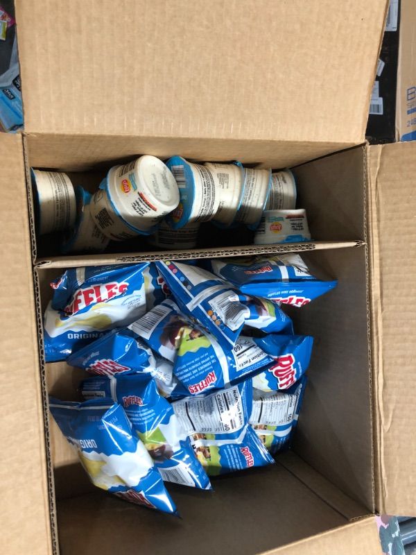 Photo 2 of **NONREFUNDABLE** Ruffles Original & Lays Creamy Ranch Dip Cups Variety Pack, Single Serve Portions, 1 Ounce (Pack of 24) 24ct Original & Lay's Creamy Ranch Dip BB 4/23/24