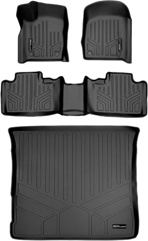 Photo 1 of **READ NOTES**
SMARTLINER Floor Mats 2 Rows and Cargo Liner Set Black Compatible 