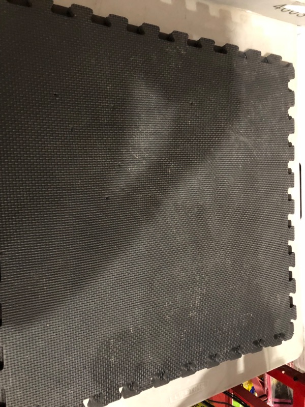 Photo 4 of ***USED*DIRTY*UNKNOWN IF MISSING PIECES***
Marcy EVA Foam Interlocking Flooring Mat High Density Non-Slip Tiles for Fitness Equipment, Workout Cushion and Floor Protection 1/2" Thick 6 Tiles (24 Sqft)