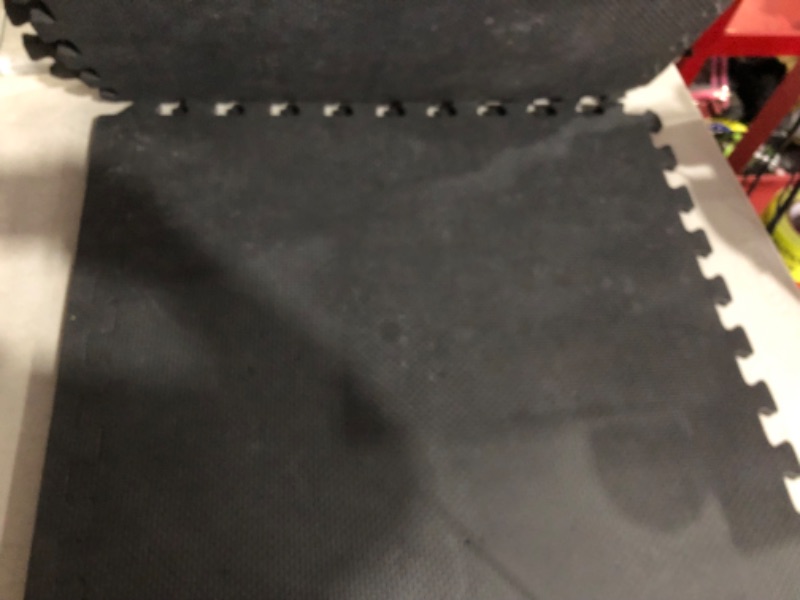 Photo 1 of ***USED*DIRTY*UNKNOWN IF MISSING PIECES***
Marcy EVA Foam Interlocking Flooring Mat High Density Non-Slip Tiles for Fitness Equipment, Workout Cushion and Floor Protection 1/2" Thick 6 Tiles (24 Sqft)