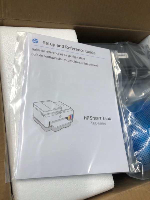 Photo 2 of HP Smart -Tank 7301 Wireless All-in-One Cartridge-free Ink Printer, up to 2 years of ink included, mobile print, scan, copy, automatic document feeder (28B70A)