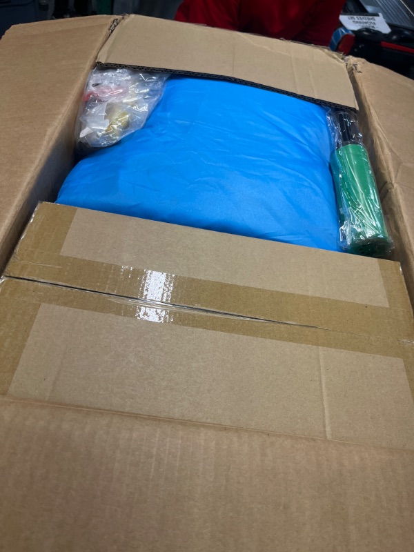 Photo 1 of ***USED - LIKELY MISSING PARTS - UNABLE TO VERIFY FUNCTIONALITY***
White Bounce House, Inflatable Bounce House with Slide&Ball Pit,11x11FT Inflatable Bounce Castle with Air Blower for Wedding Party Kids Birthday Party, Durable Oxford Cloth