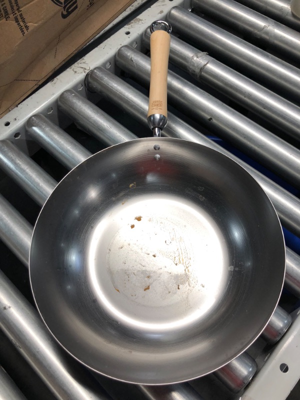 Photo 1 of ***READ NOTES**
JOYCE CHEN Classic Series 12-Inch Carbon Steel Stir Fry Pan with Birch Handle