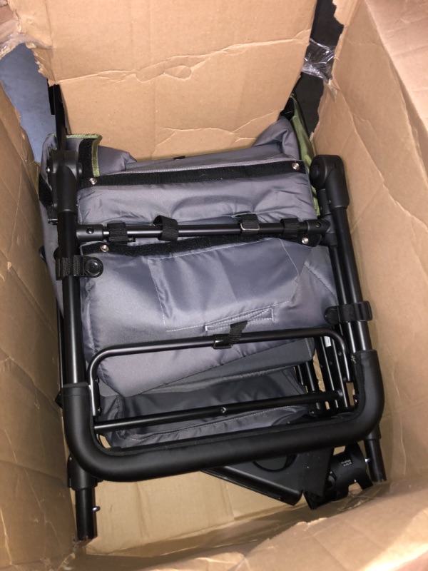 Photo 3 of ***NON REFUNDABLE ITEM**(FOR PARTS ONLY)
Jeep Sport All-Terrain Stroller Wagon by Delta Children - Includes Canopy, Parent Organizer, Adjustable Handlebar, Snack Tray & Cup Holders, Grey/Olive Green