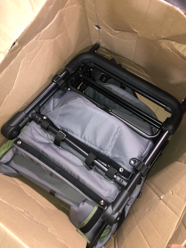 Photo 1 of ***NON REFUNDABLE ITEM**(FOR PARTS ONLY)
Jeep Sport All-Terrain Stroller Wagon by Delta Children - Includes Canopy, Parent Organizer, Adjustable Handlebar, Snack Tray & Cup Holders, Grey/Olive Green