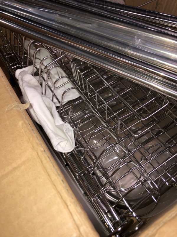 Photo 4 of **(NON REFUNDABLE ITEM)**(FOR PARTS ONLY)
Over The Sink Dish Drying Rack, 2-Tier Stainless Steel Large Dish Drainers Over Sink Dish Rack with Utensil Holder, Length Adjustable(Sink Size ? 35 INCH)