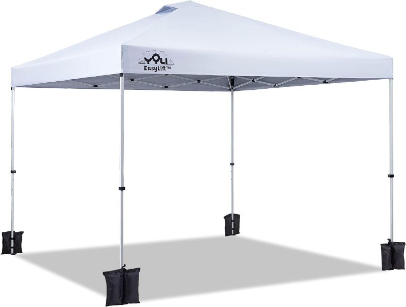 Photo 1 of (NON REUFNDABLE ITEM)**FOR PARTS ONLY**
YOLI Moab EasyLift 100 10’x10’ Instant Pop-Up Canopy Tent with Wheeled Carry Bag and Bonus 4 Anchor Bags
