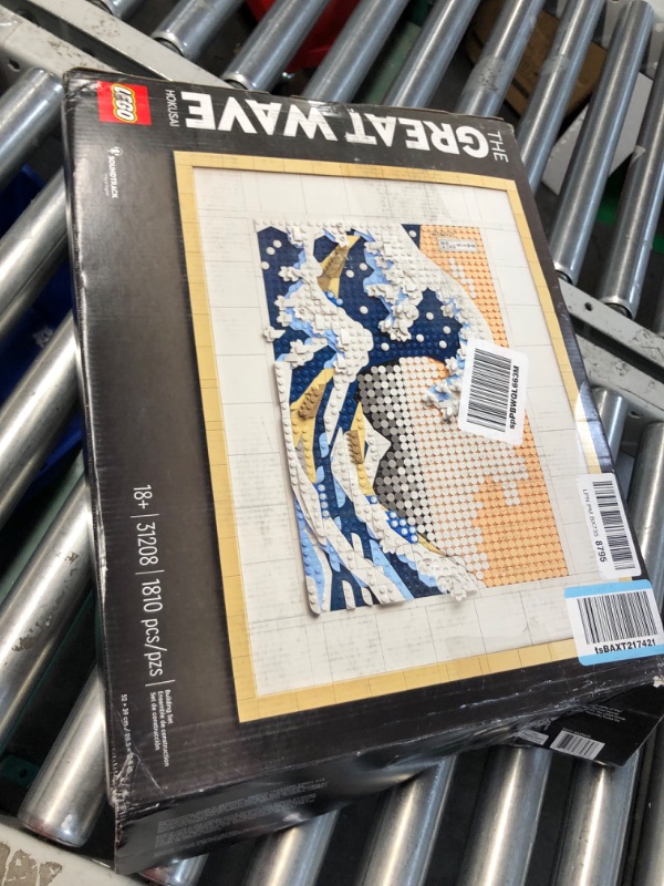 Photo 3 of **READ NOTES**
LEGO Art Hokusai – The Great Wave 31208, 3D Japanese Wall Art Craft Kit, Framed Ocean Canvas, Creative Activity Hobbies for Adults, DIY Home, Office Decor Standard Packaging