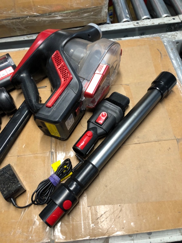 Photo 5 of (**NON REFUNDABLE ITEM**(FOR PARTS ONLY)
Curvymoon Vacuum Cleaners for Home, 30Kpa Cordless Stick Vacuum, Free-Standing & Smart Display, 55mins Max Runtime, Lightweight Handheld Vacuum for Pet Hair/Carpet/Hardwood Floor, Red
