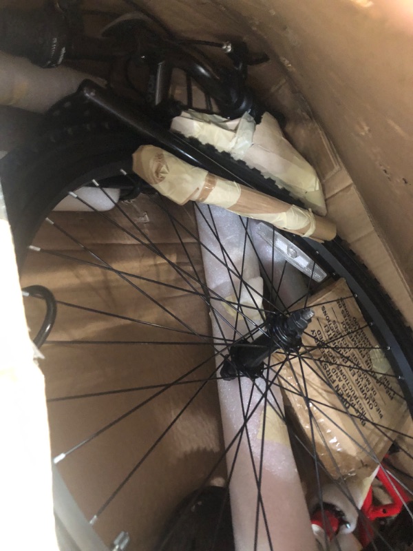 Photo 1 of **MAJOR DAMAGE SHIFTER BROKEN**
Huffy Stone Mountain Hardtail Mountain Bike, 24 Inch, 21-Speed, Lightweight, Gloss Red (74808) Red 24 Inch Wheels/14 Inch Frame Mountain