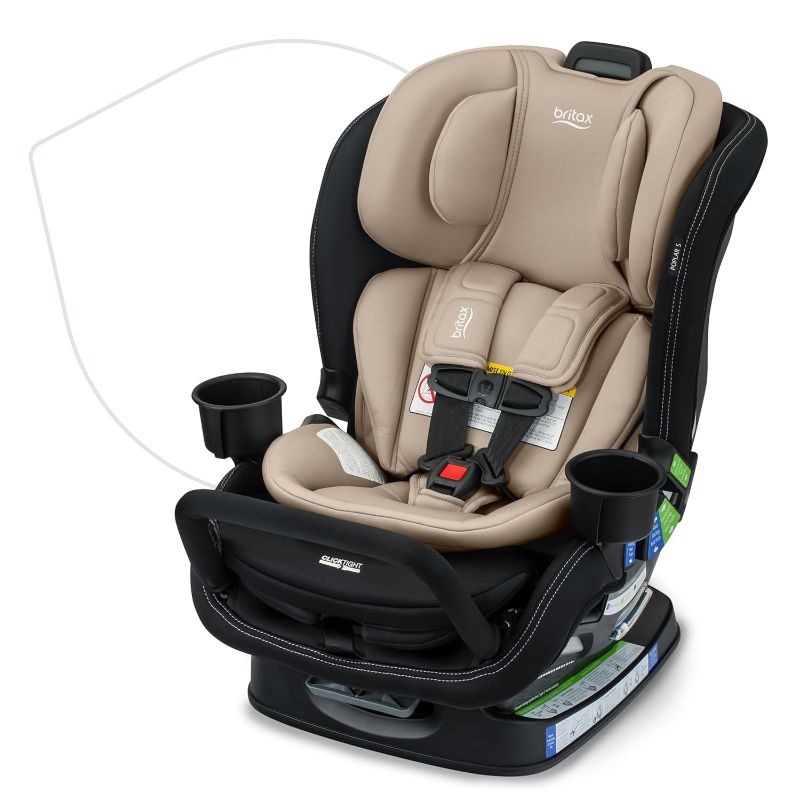 Photo 1 of Britax Poplar S Convertible Car Seat, 2-in-1 Car Seat with Slim 17-Inch Design, ClickTight Technology, Onyx Onyx Poplar S