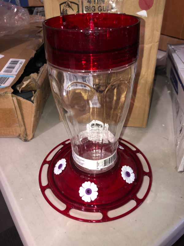 Photo 1 of (NON-REFUNDABLE) More Birds Bird Health+ Big Gulp Hummingbird Feeder, Glass Hummingbird Feeders for Outdoors, 5 Feeding Stations, 40 Ounces
