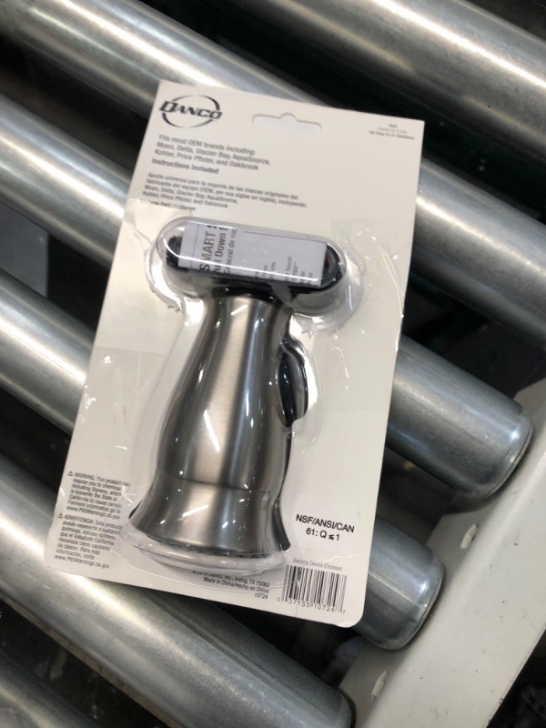 Photo 3 of (single item)(no pack) Smart Spray Kitchen Faucet Pull Down Spray Head, Stainless Steel 