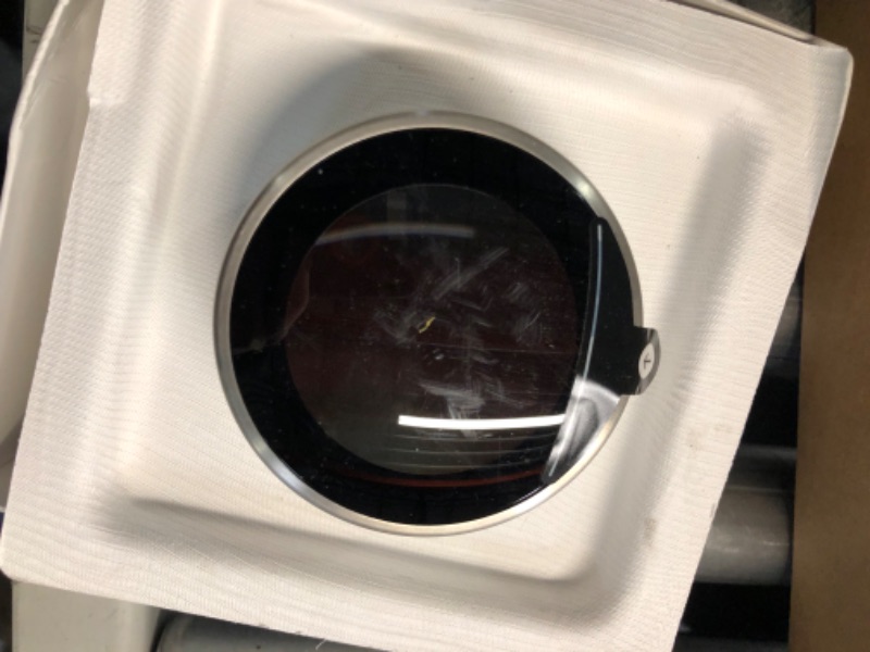 Photo 1 of Google Nest Learning Thermostat - Programmable Smart Thermostat for Home - 3rd Generation Nest Thermostat - Works with Alexa - Stainless Steel Stainless Steel Thermostat Only