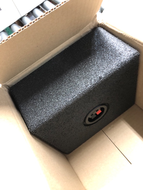 Photo 3 of Q Power QBomb QBTW6.5 Single 6.50 Inch Heavy Duty MDF Material Car Audio Speaker Enclosure Boxes with Bedliner Spray Coating Finish, 2 Pack Standard Packaging